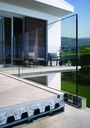 Kit DEFENDER 810FR montage en nez de dalle, pour verres 16.7/21.5, B74 H127 L3000