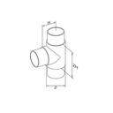 Raccord en T D42,4mm-304