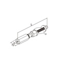 Tendeur fixation tige filetée pour câble 6 mm -304