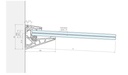 Kit Pensilina pour verre 16.7/17.5 L1000 Alu Mat  