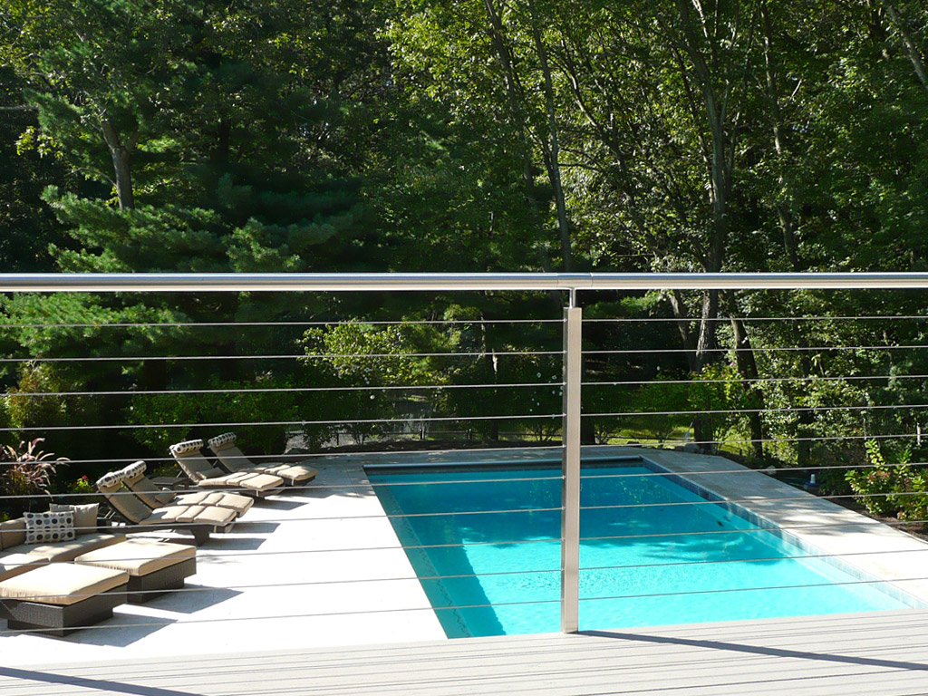 Kit garde Corps Cable inox 1 mètre linaire pose au sol 