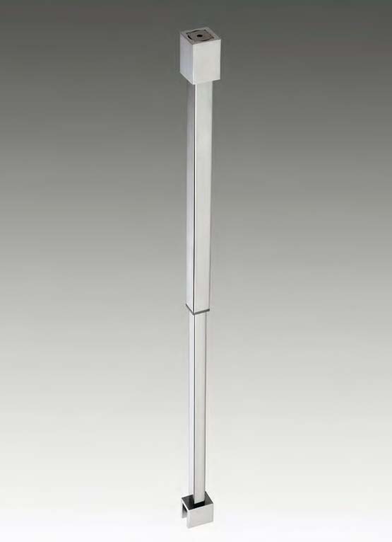 Barre télescopique, L300/550  Inox brillant