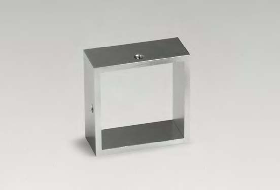 Cache supérieur pour montant  Aluminium brillant