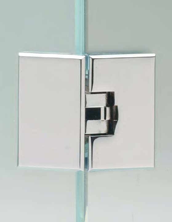 Charnière verre/verre à 135°, pour verres 6/10, B50 H80  Or