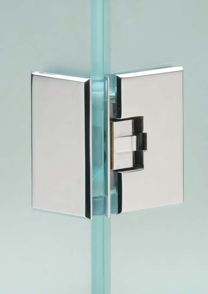 Charnière verre/verre à 90°, pour verres 6/10, B50 H80  Or