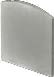 Embout arrondi PBD, B16 H17  Aluminium effet champagne