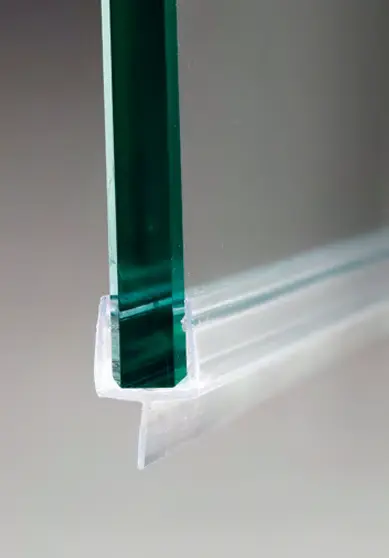 Joint avec languette centrale, pour verres 6/8, L2500  Transparent