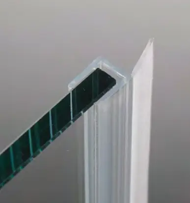 Joint avec languette droite, pour verres 6/8, L2500  Transparent