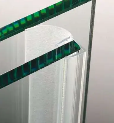 Joint avec languette latérale, pour verres 6/8, L2200  Transparent