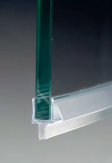 [GM5625] Joint avec lèvre d’étanchéité, double languette et égouttoir, pour verres 6/8, L2500  Transparent