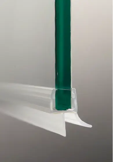 Joint avec lèvre d’étanchéité, languette et égouttoir, pour verres 6/8, L1000  Transparent