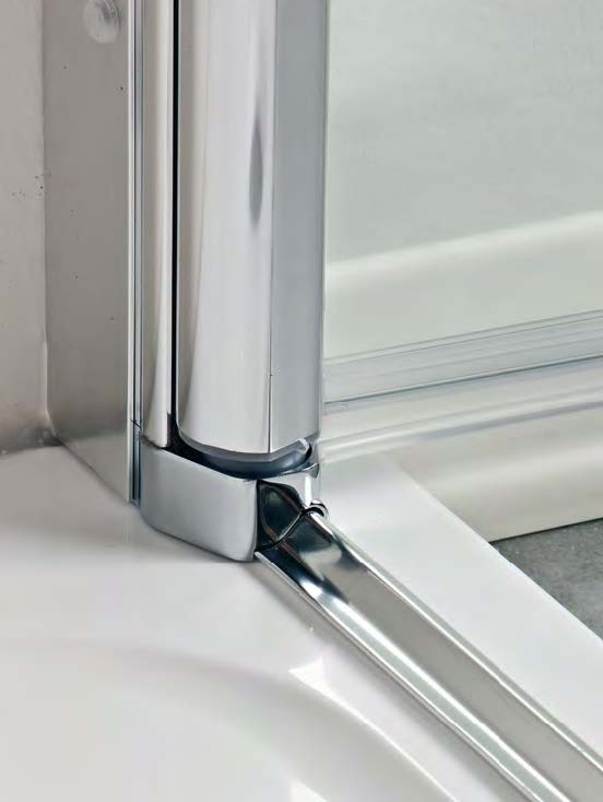 Kit douche mur/mur Pivot-Up 2261 gauche, L2300  Aluminium brillant