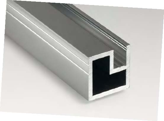 Montant latéral, B40 H40 L3000  Aluminium brillant