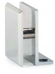 Pince mur/verre fixation latérale courte, pour verres 6/10, B40 H50 L14  Bronze