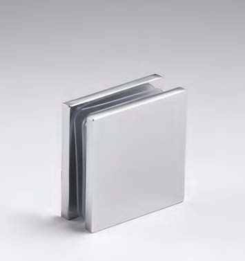 Pince mur/verre à fleur du mur, pour verres 6/10, B45 H45  RAL 9005 noir mat