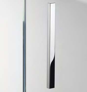 Poignée adhésive, B11.5 H150 L8  Aluminium effet champagne