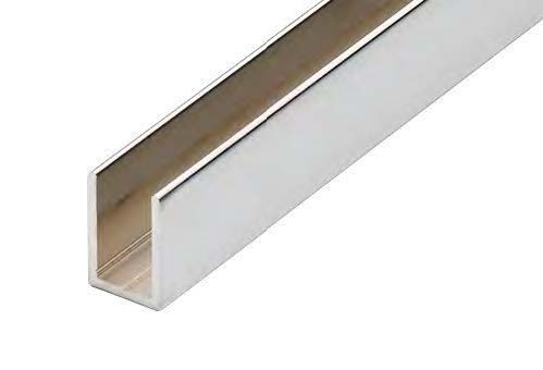 Profil en « U » chromé, B11.5 H20 L3000  Chromé