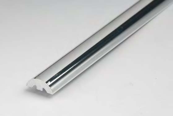 Profil lèvre SQ, L1000  Aluminium brillant