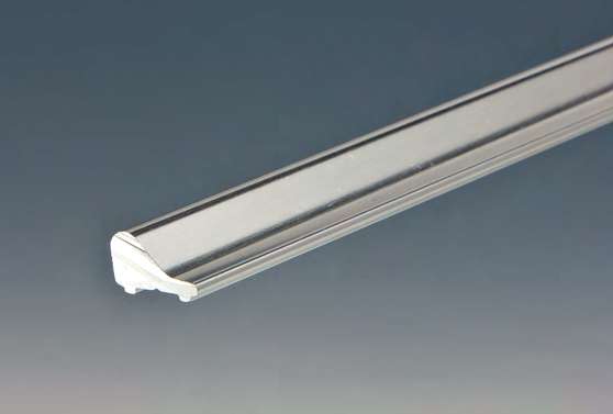 Profil lèvre UP, L2000  Aluminium brillant