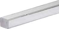 Profil lèvre, pour verres 6/10, L747  Aluminium effet champagne