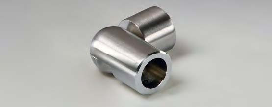 Raccord articulé, B30 H80  Inox brossé