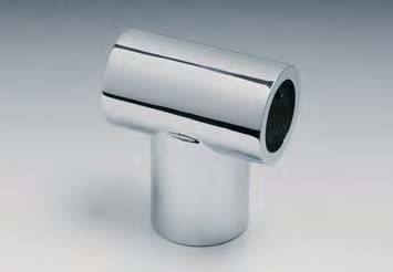 Raccord en « T », B48 H52  Chromé