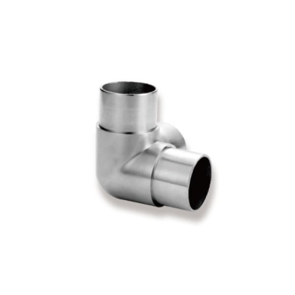 Coude 90°avec prise poteau D42,4mm-304