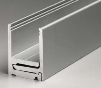 Profil à clip prépercé SUPER PROFIX, pour verres 15/21.5, B30.5 H40.1 L3000    Aluminium mat