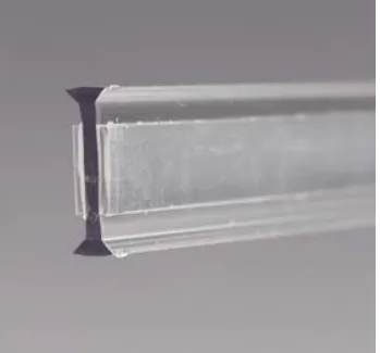 Profil à 2 voies en ligne en polycarbonate, pour verres 17,5, B17.1, H5.1, L3000 Transparent