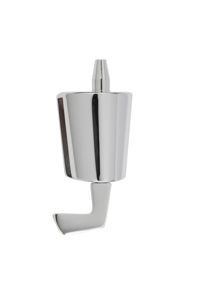 Loqueteau à tirette sans encoche verre 8 et 10mm - Chromé brillant