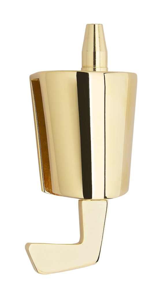 Loqueteau à tirette sans encoche verre 8 et 10mm - Doré