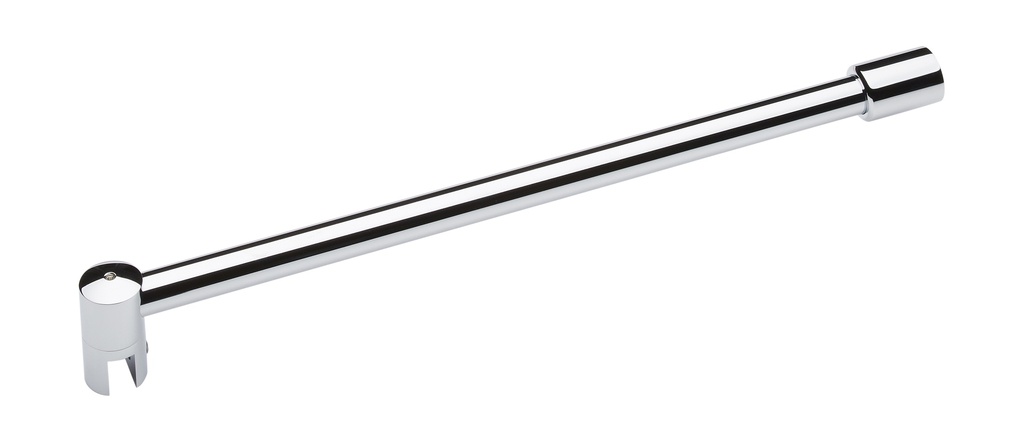 Barre raidisseur Ø 19 mm  mur/verre lg: 1200mm - Chromé brillant