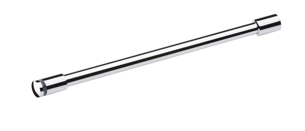 Barre raidisseur Ø 19 mm fixe verre percé/mur lg 1200mm - Chromé brillant