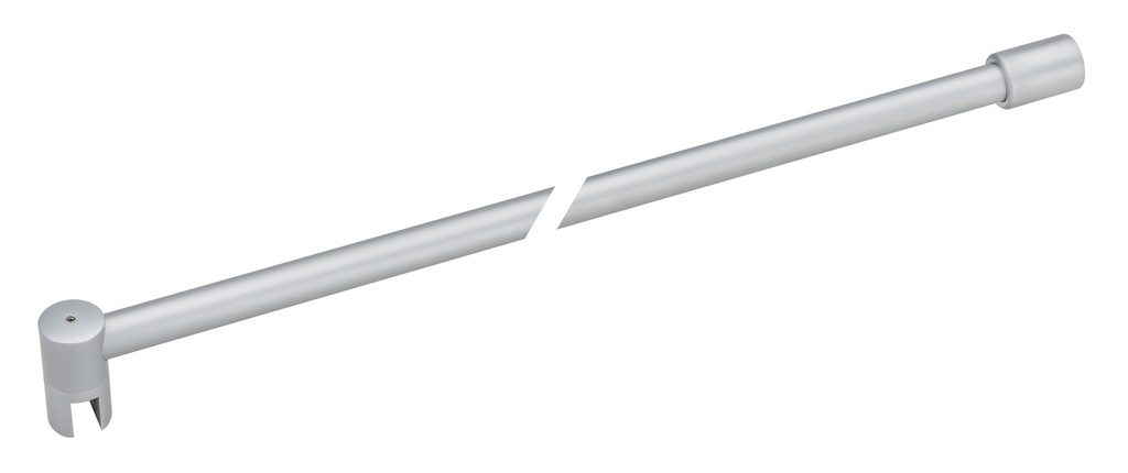 Barre raidisseur Ø 19 mm mur/verre lg: 1200mm - Chromé mat