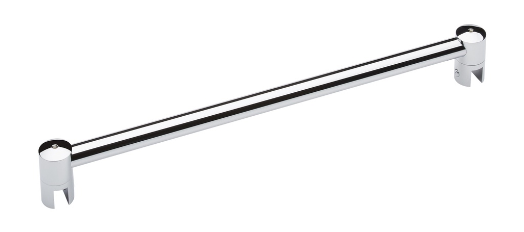 Barre raidisseur Ø 19 mm verre/verre lg: 1200mm - Chromé brillant