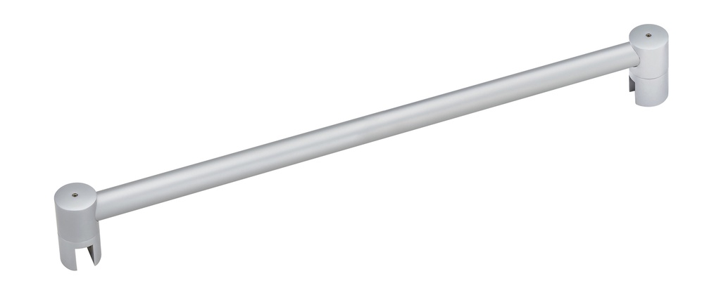 Barre raidisseur Ø 19 mm verre/verre lg: 1200mm - Chromé mat