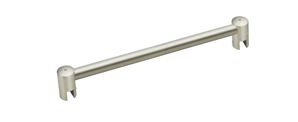 Barre raidisseur Ø 19 mm verre/verre lg: 1200mm - Effet inox
