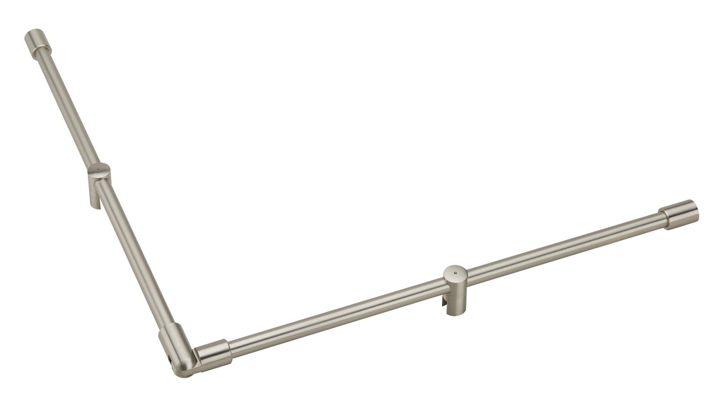 Barre raidisseur d'angle lg 1200mm - Effet inox