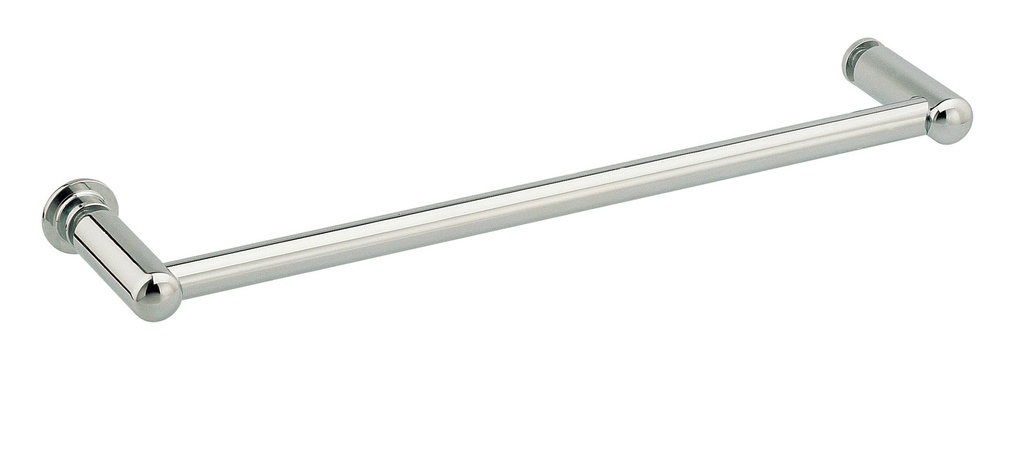 Porte serviette simple fixation sur verre lg: 600mm - Chromé brillant