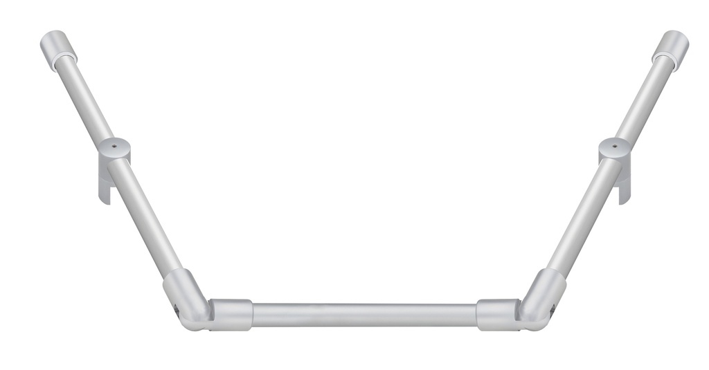 Barre raidisseur Ø 19 mm 3 volumes 3x lg: 1200mm - Chromé mat