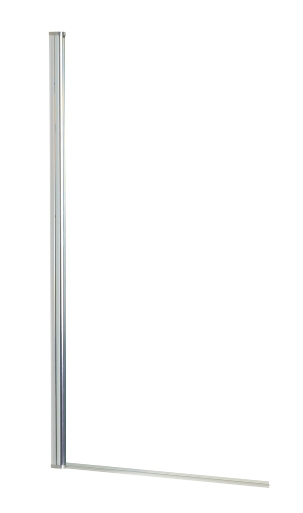 Profil Filéo articulé lg 1520 mm pour verre de 6 mm - Aluminium poli brillant