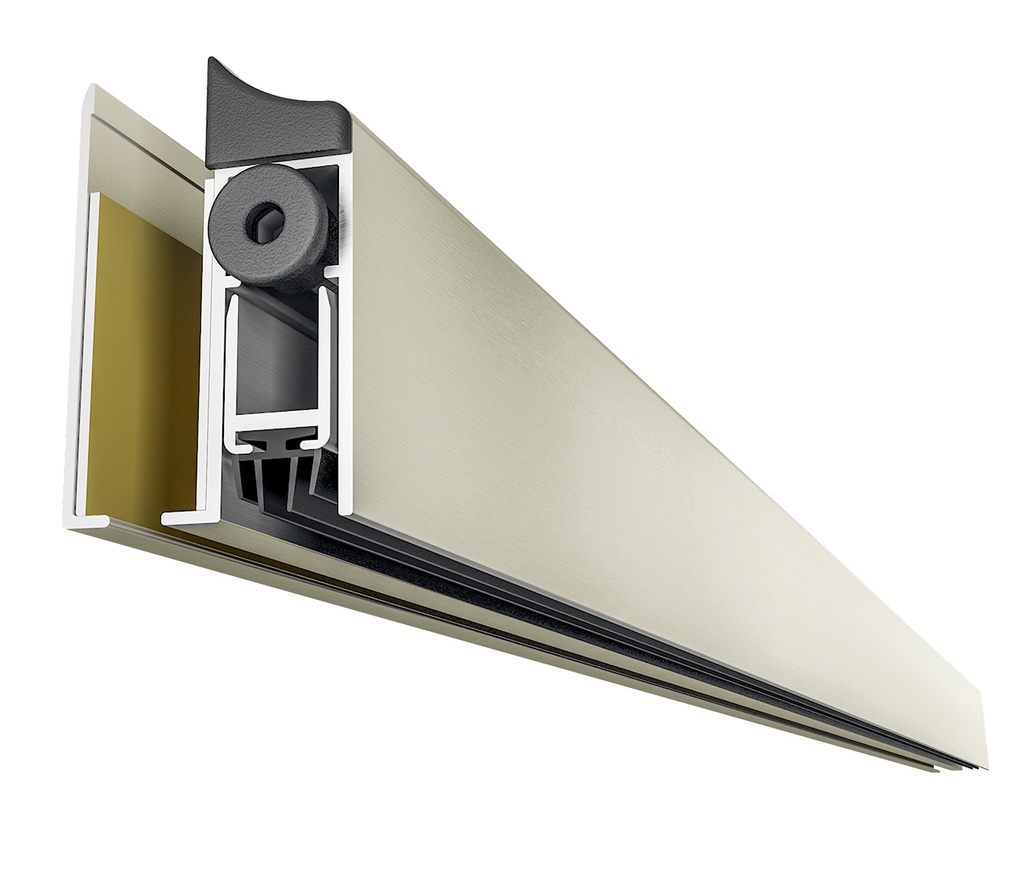 Joint porte automatique + adhesif L705-830  mm - Alu anodisé Aninox