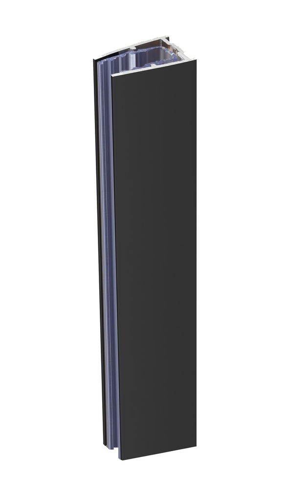1 profil vertical compensateur pour volume fixe ép: 8mm - Laqué noir velours