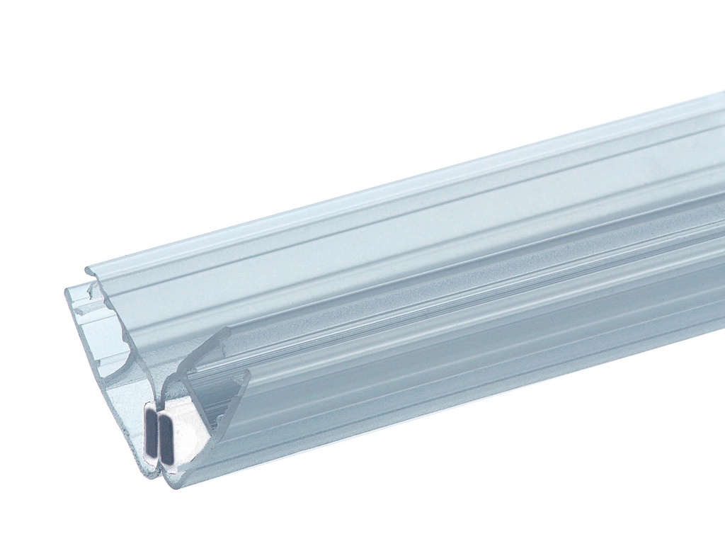 2 joints magnétiques pour verre à 90° ép: 6 et 8mm - Translucide