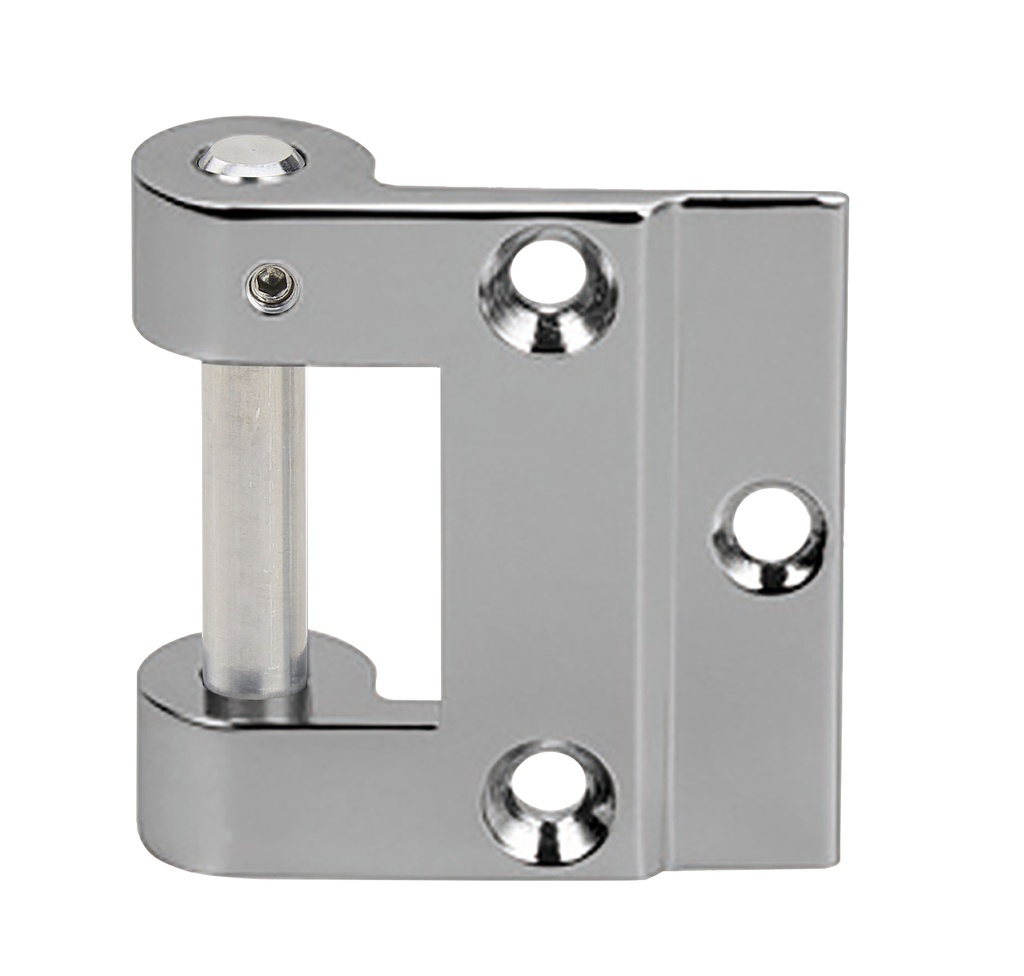 1 fiche en applique universelle Lagune pour toutes huisseries - Chromé brillant