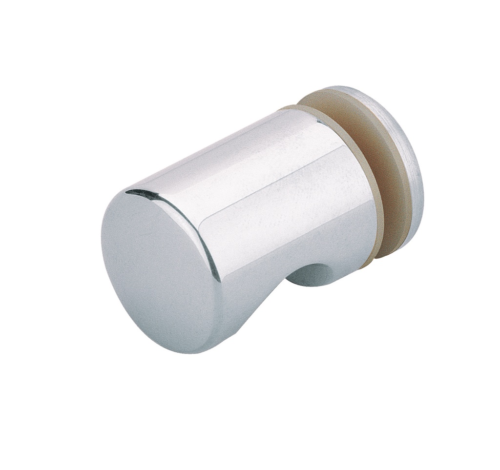 1 bouton simple bombé diam:22mm - Chromé brillant