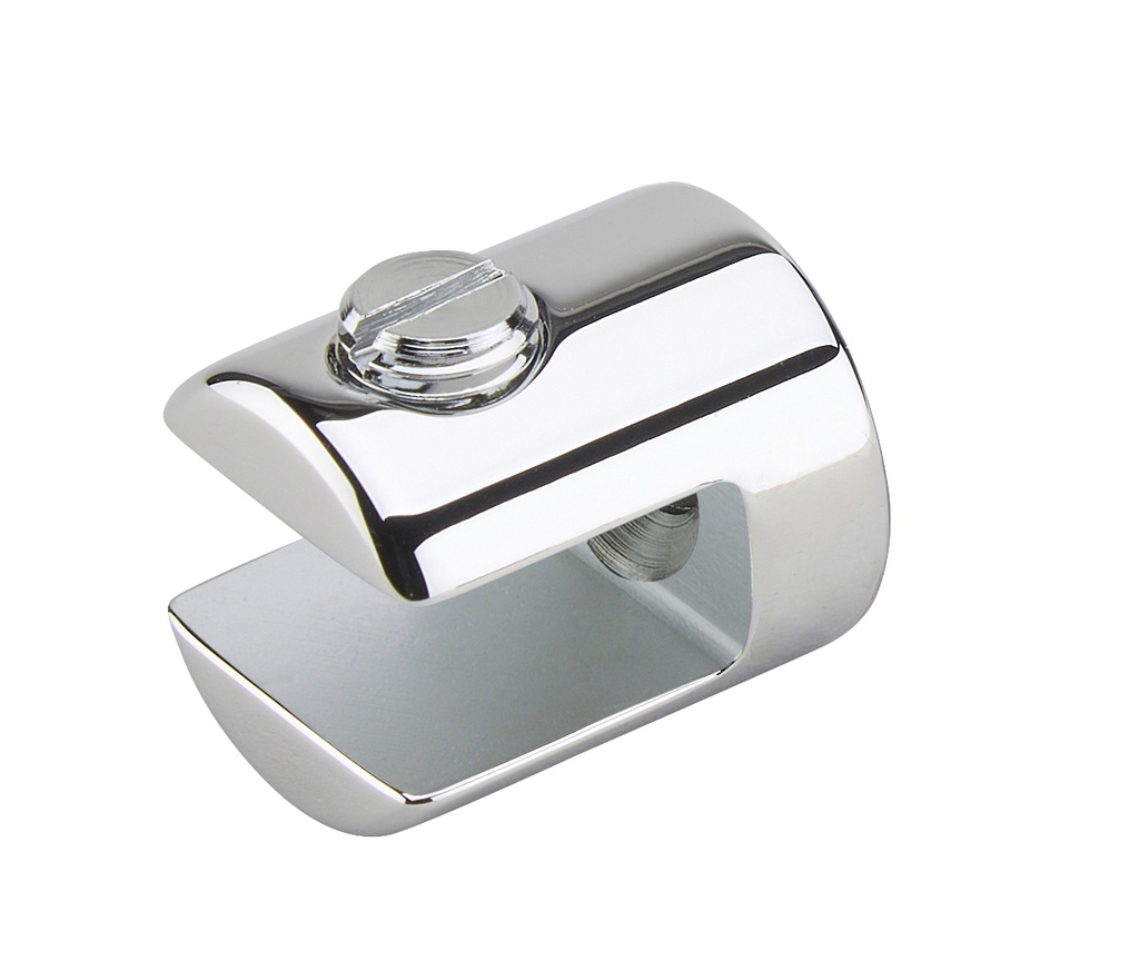 4 taquets simples diam:20mm fixation murale - Chromé brillant