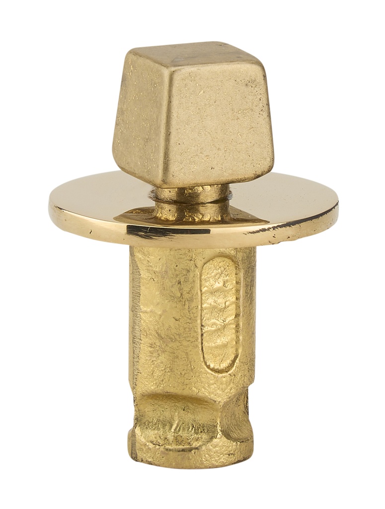 [3281.00.0] Crapaudine axe carré pour pentures séries 3271/3273 - Laiton poli