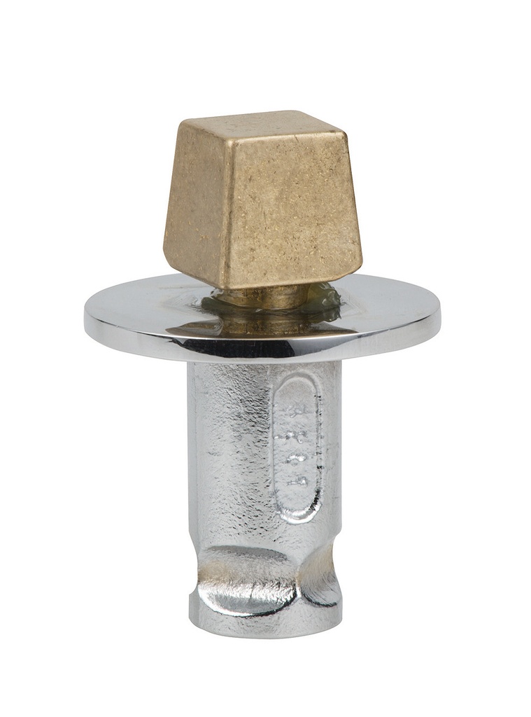Crapaudine axe carré pour pentures séries 3271/3273 - Chromé brillant