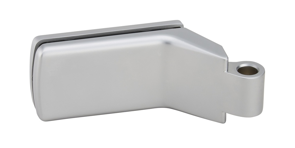 1 paumelle Lagune pour feuillure de 35mm pour verre ép:8/10mm - Chromé mat
